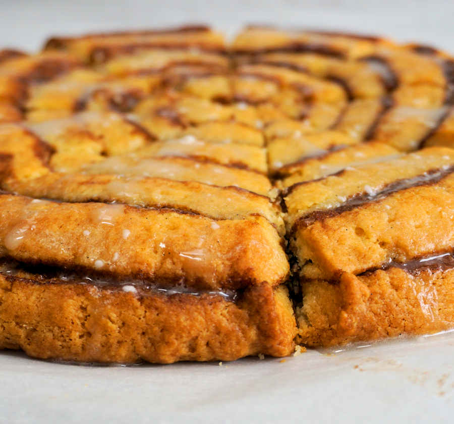 Cinnamon Roll Scone Wedges Recipe Cuisine Fiend